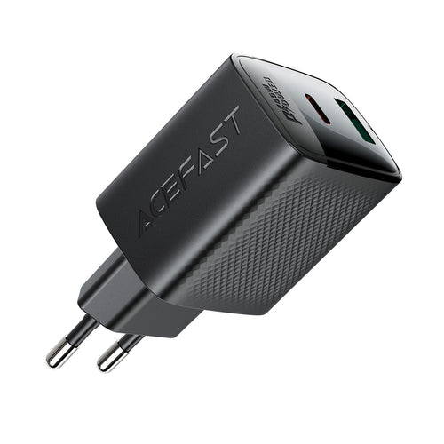 Acefast A106 GaN PD 45W USB-C USB-A Wall Charger - Black