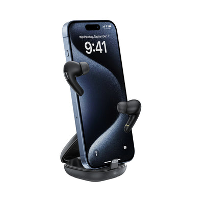 Acefast W4 TWS wireless in-ear headphones with phone stand function - black
