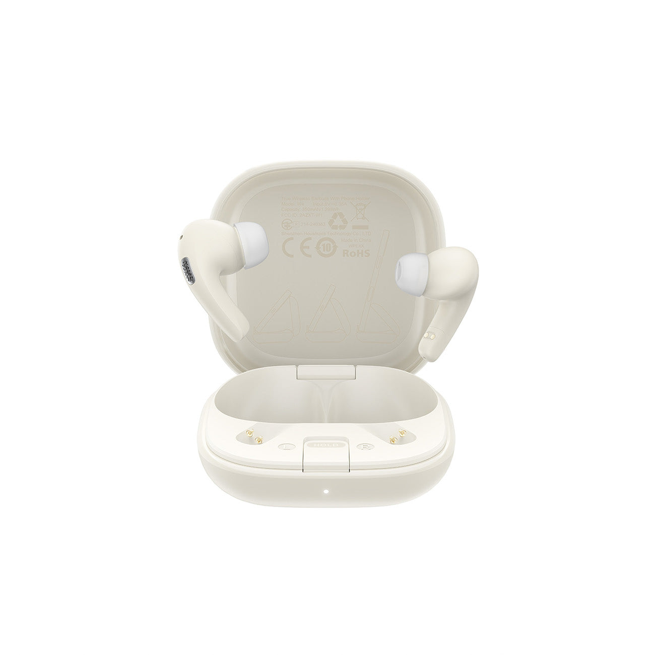 Acefast W4 TWS in-ear wireless headphones with phone stand function - white