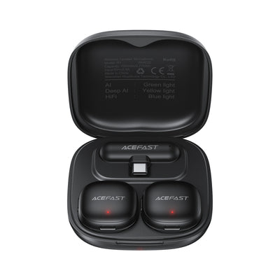 Acefast R1 Wireless Lavalier Microphones 2 pcs - Black