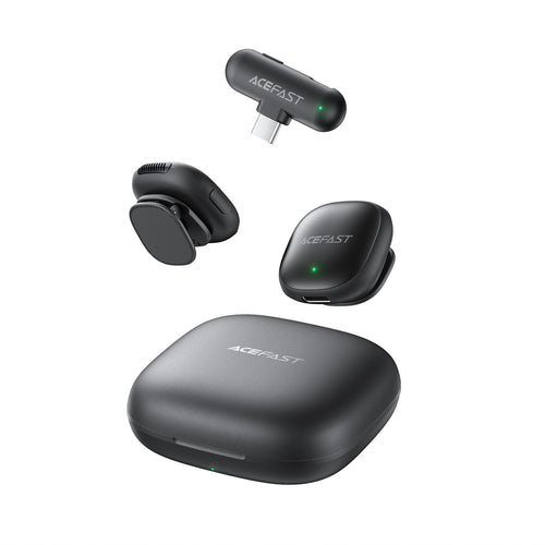 Acefast R1 Wireless Lavalier Microphones 2 pcs - Black