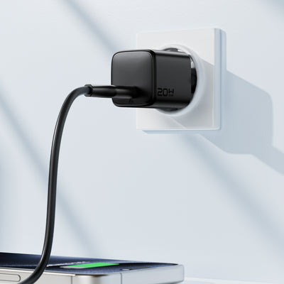 Acefast A117 GaN PD 20W USB-C Wall Charger - Black