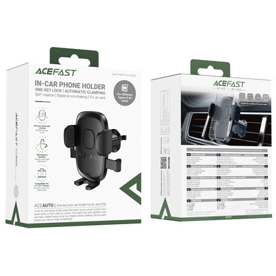Acefast D56 Car Air Vent Clamp Mount - Black