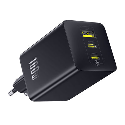 Baseus EnerFill FE11 100W Wall Charger 2 x USB-C + USB-A - Black