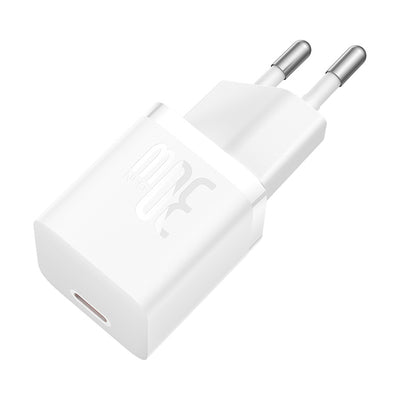 Baseus GaN5 30W USB-C Mini Wall Charger - White