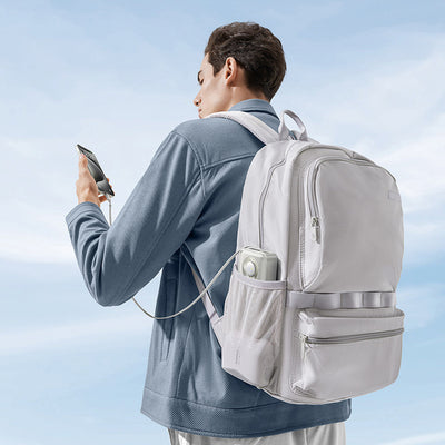 Baseus Free2Pull 20000mAh 65W Power Bank with Retractable USB-C Cable - Gray