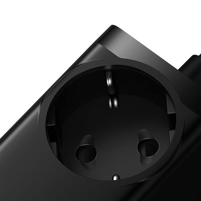 Baseus GaN3 Pro 65W EU Charging Station + 2 x USB-C + 2 x USB-A with Baseus Xiaobai USB-C 100W 1m Cable - Black