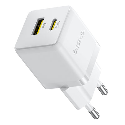 Baseus Palm 30W USB-C USB-A Wall Charger - White
