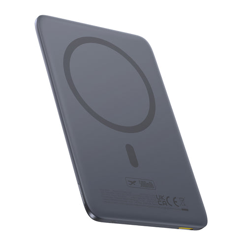 Baseus PicoGo AM41 5000mAh 20W Ultra-Thin MagSafe Compatible Power Bank with Black Baseus Simple USB-C 60W 30cm Cable - Gray