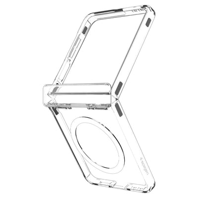 Spigen Ultra Hybrid Pro Mag MagSafe Case for Samsung Galaxy Z Flip 7 - Clear and White