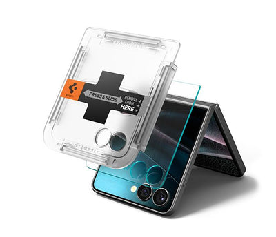 Spigen Glas.TR EZ Fit HD Tempered Glass Screen Protector for Samsung Galaxy Z Flip 7 - Transparent