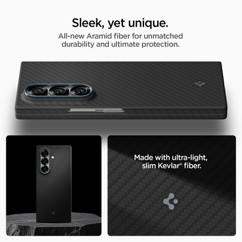 Spigen AirSkin Aramid Case for Samsung Galaxy Z Fold 7 - Black