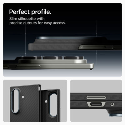 Spigen AirSkin Aramid Case for Samsung Galaxy Z Fold 7 - Black