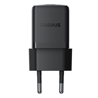 Baseus Palm 1C 20W Wall Charger (with Baseus Mini White USB-C 60W (20V/3A) 1m Cable) - Black