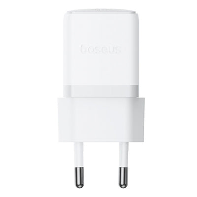 Baseus Palm 1C 20W Wall Charger (with Baseus Mini White USB-C 60W (20V/3A) 1m Cable) - White