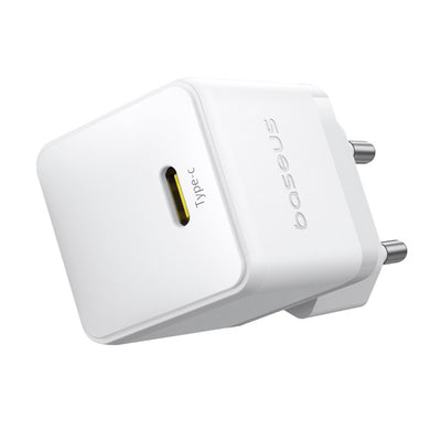 Baseus Palm 1C 20W Wall Charger (with Baseus Mini White USB-C 60W (20V/3A) 1m Cable) - White