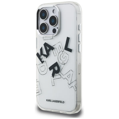 Karl Lagerfeld IML Sketched Graphic Case for iPhone 16 Pro - Clear