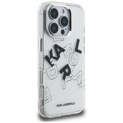 Karl Lagerfeld IML Sketched Graphic Case for iPhone 16 Pro - Clear