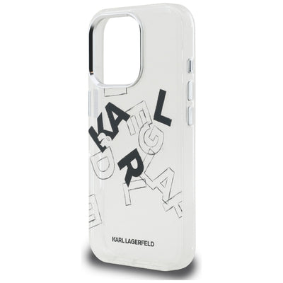 Karl Lagerfeld IML Sketched Graphic Case for iPhone 16 Pro - Clear