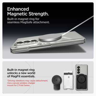 Spigen AirSkin Mag MagSafe Case for Samsung Galaxy Z Fold 7 - Clear and White