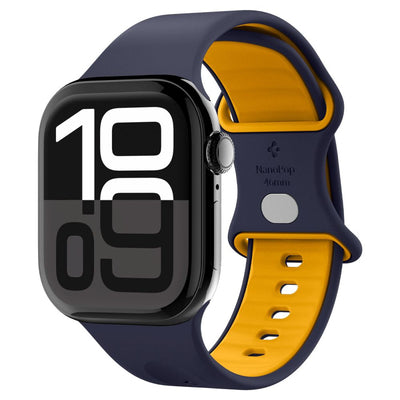 Spigen Nano Pop Strap for Apple Watch 44 / 45 / 46 / 49 mm - Navy Blue and Yellow