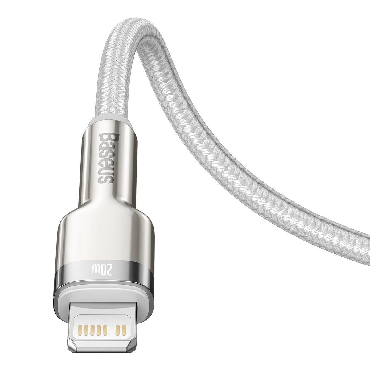 USB-C cable for Lightning Baseus Cafule, PD, 20W, 1m (white) - Product Image 7