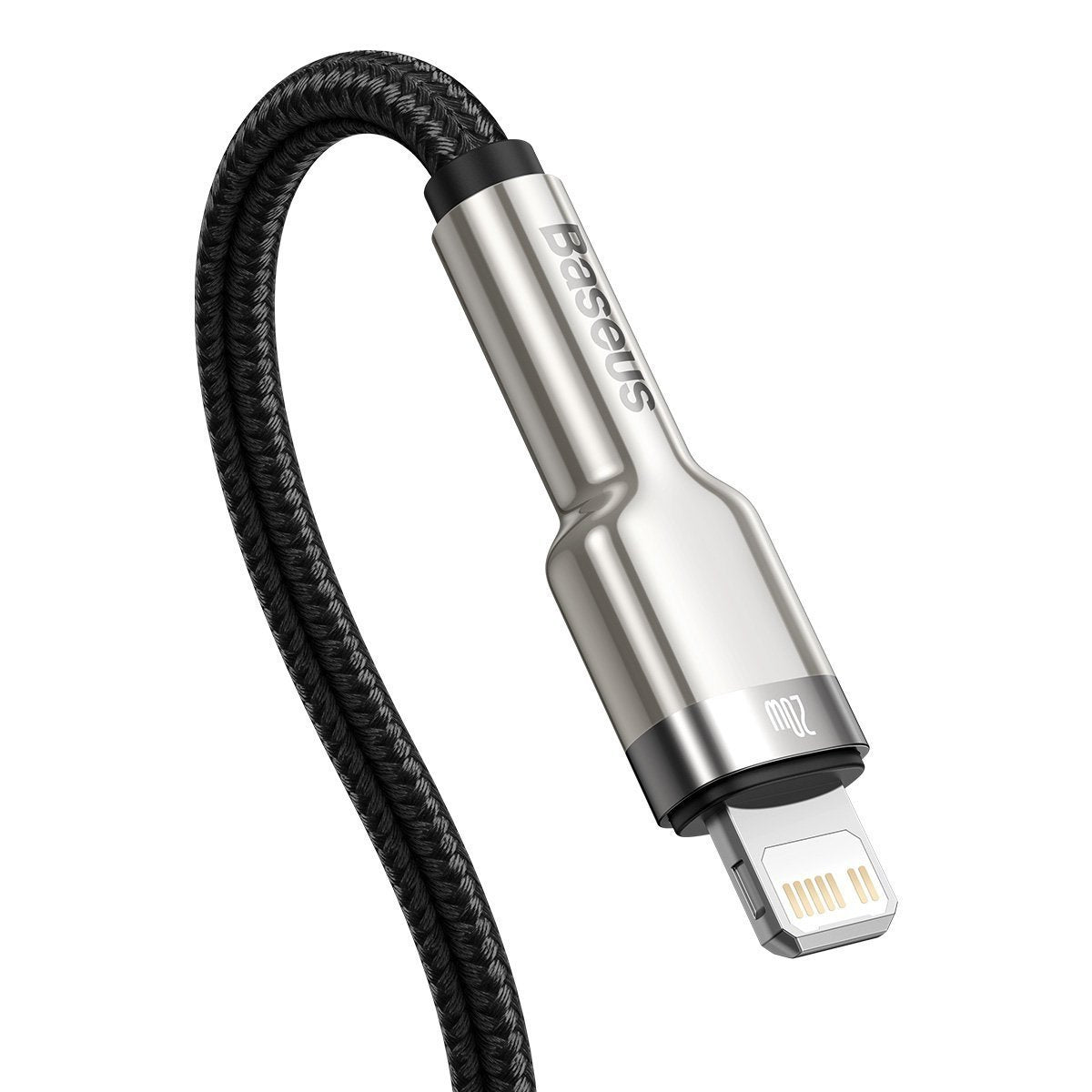 USB-C cable for Lightning Baseus Cafule, PD, 20W, 2m (black) - Product Image 4