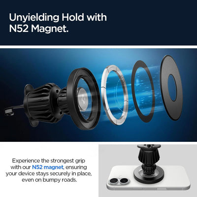 Spigen MFT13 MagSafe Car Holder for Cockpit or Air Vent - Black