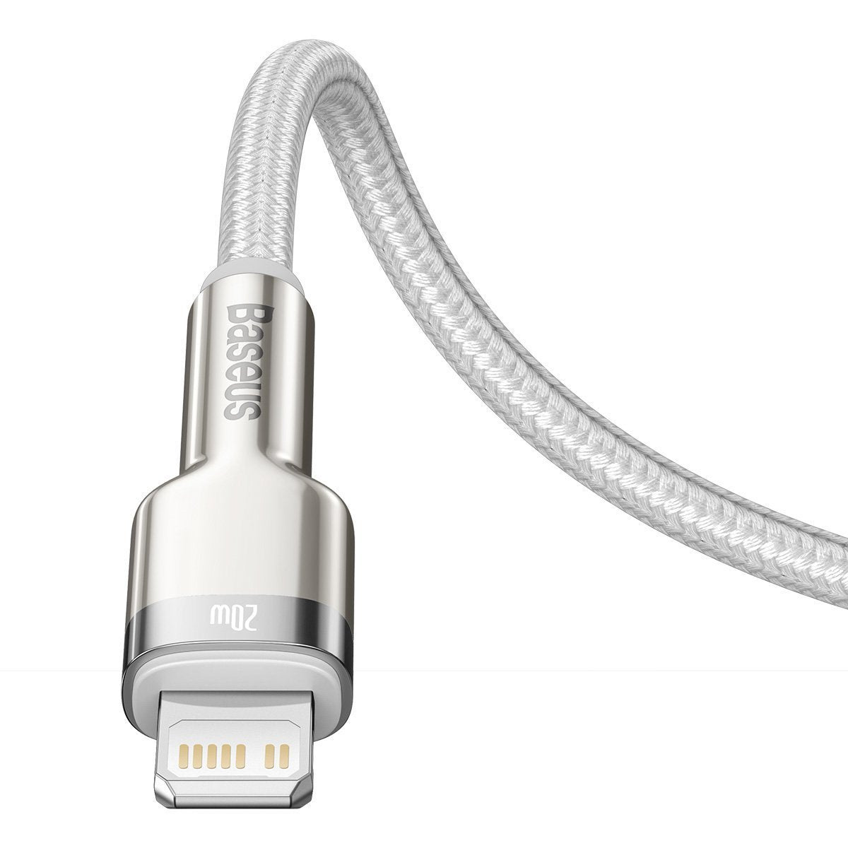 USB-C cable for Lightning Baseus Cafule, PD, 20W, 2m (white) - Product Image 5