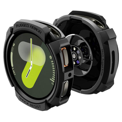 Spigen Rugged Armor Case for Samsung Galaxy Watch 8 44mm - Matte Black