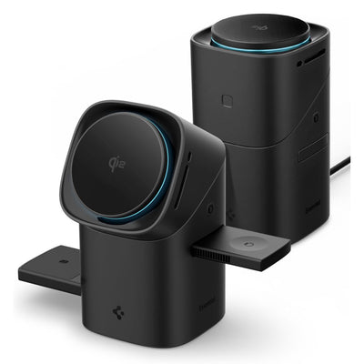 Spigen Essential EF223MS 3-in-1 QI2 Wireless Charger - Black