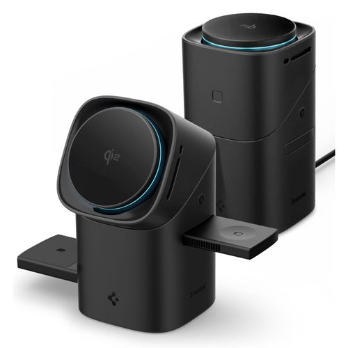 Spigen Essential EF223MS 3-in-1 QI2 Wireless Charger - Black