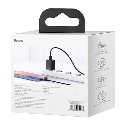 Baseus Super Si Quick Charger 1C 20W with USB-C cable for Lightning 1m (black) - Product Image 9
