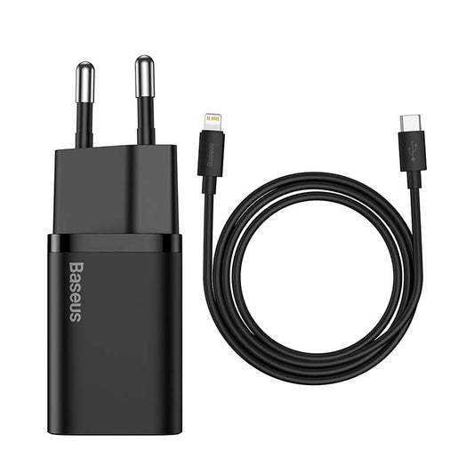 Baseus Super Si Quick Charger 1C 20W with USB-C cable for Lightning 1m (black) - Product Image 2