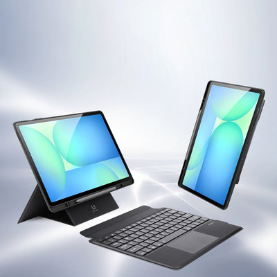 Etui z klawiaturą Dux Ducis (DK series) na Samsung Tab S10 FE+ (Plus) z podświetleniem - czarna