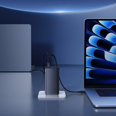 Baseus GaN6 Pro Charger 100W 2 x USB-C 2 x USB-A with Black USB-C Cable 100W 1m - Black