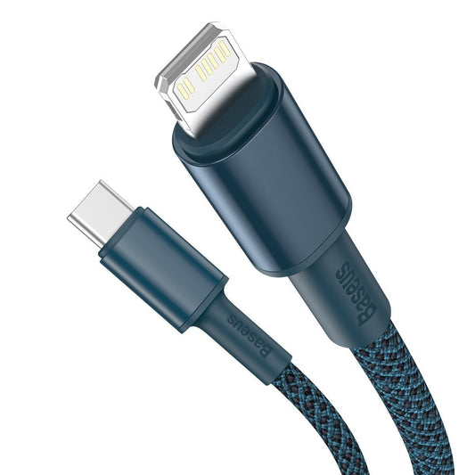 Baseus High Density Braided Cable Type-C to Lightning, PD,  20W, 1m (blue) - Product Image 2
