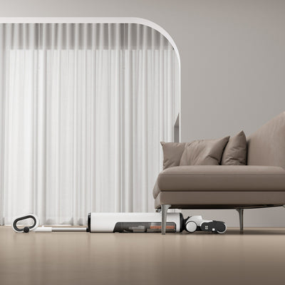 UWANT D700 Upright Vacuum Cleaner with Mopping Function and Charging Station - White