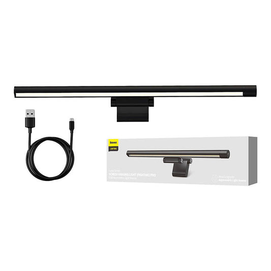 Baseus i-wok Pro series USB stepless dimming screen hanging light (fighting) Black - Product Image 1
