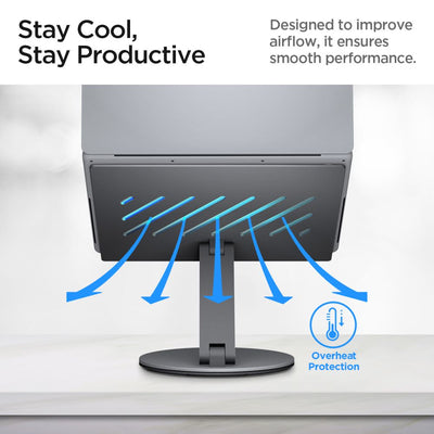 Spigen LD204H Stand + Hub 6-in-1 - Gray