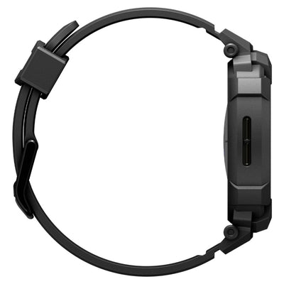Spigen Rugged Armor Pro Strap for Samsung Galaxy Watch 8 44mm - Matte Black