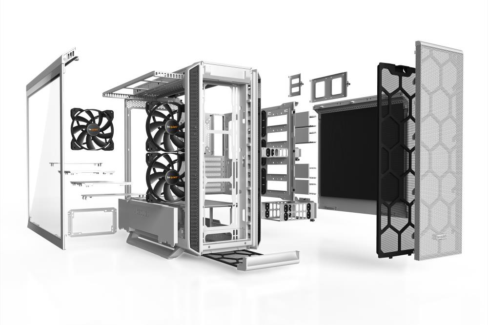 Case BE QUIET Silent Base 802 Window White MidiTower Not included ATX EATX MicroATX MiniITX Colour White BGW40