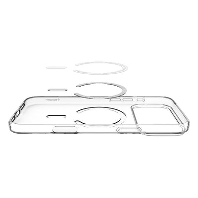 Spigen Liquid Crystal MagSafe Case for iPhone 17 Pro - Clear and White