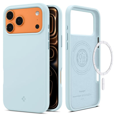 Spigen Silicone Fit MagSafe Case for iPhone 17 Pro - Blue