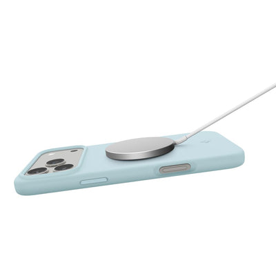 Spigen Silicone Fit MagSafe Case for iPhone 17 Pro - Blue