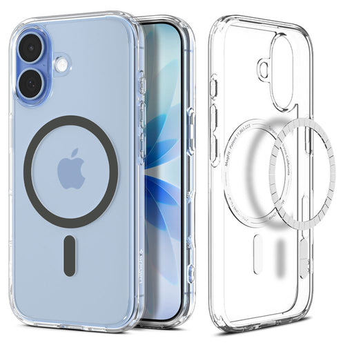 Spigen Ultra Hybrid MagSafe Case for iPhone 17 - Clear Gray