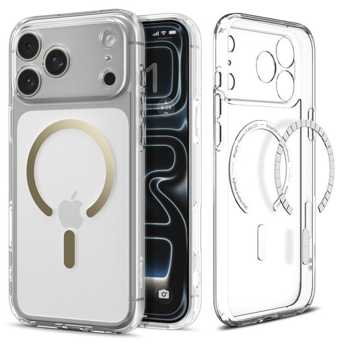 Spigen Ultra Hybrid MagSafe Case for iPhone 17 Pro Max - Transparent Gold