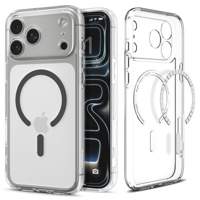 Spigen Ultra Hybrid MagSafe Case for iPhone 17 Pro Max - Clear Gray