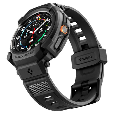 Spigen Rugged Armor Pro Strap for Samsung Galaxy Watch 8 Classic 46mm - Matte Black