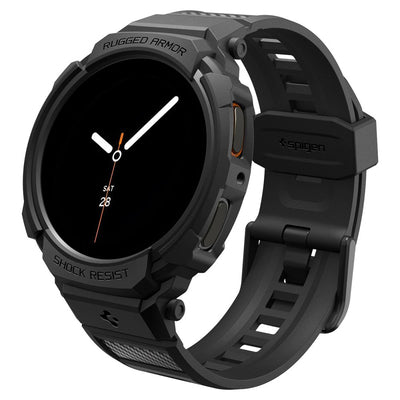 Spigen Rugged Armor Pro Strap for Samsung Galaxy Watch 8 40mm - Matte Black